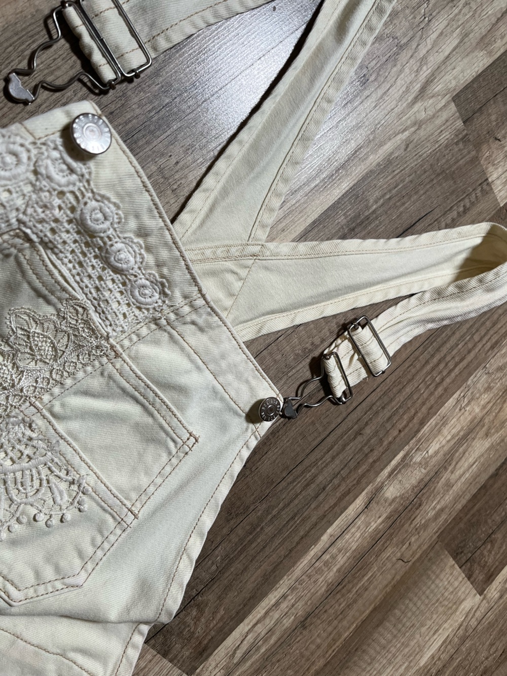 Urban Outfitters UO Ezra Crochet Patchwork Overall Size S-p - Picture 5 of 17